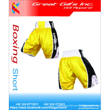 Shorts de boxe 100% polyester pour hommes / femmes